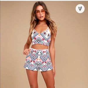 Lulus two piece set shorts